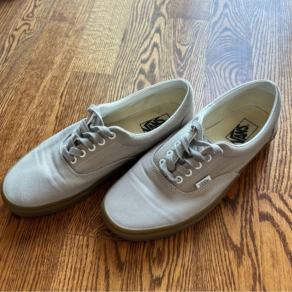 Vans Men's Gray Canvas Sneakers